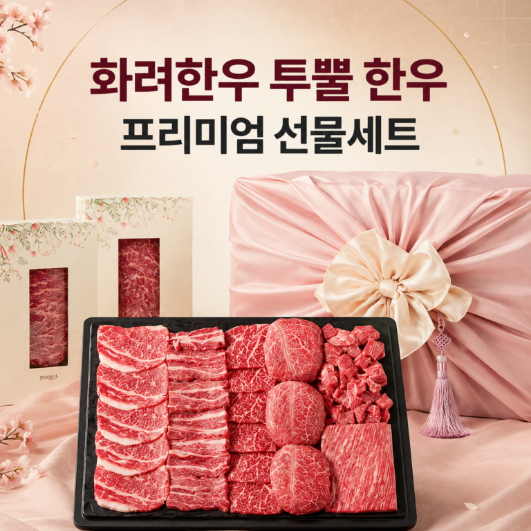 한우 선물세트 추천 화려한우 1++등급 1.2kg 부모님 추석 명절 선물 HRHW-1PP-12KG-001